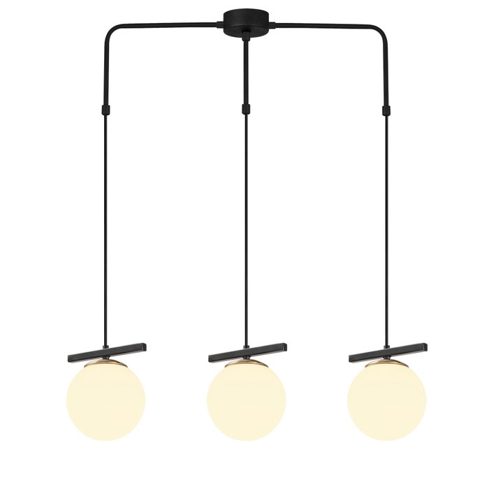 Opviq Üzüm - 6281 Lámpara de Araña Blanco y Negro